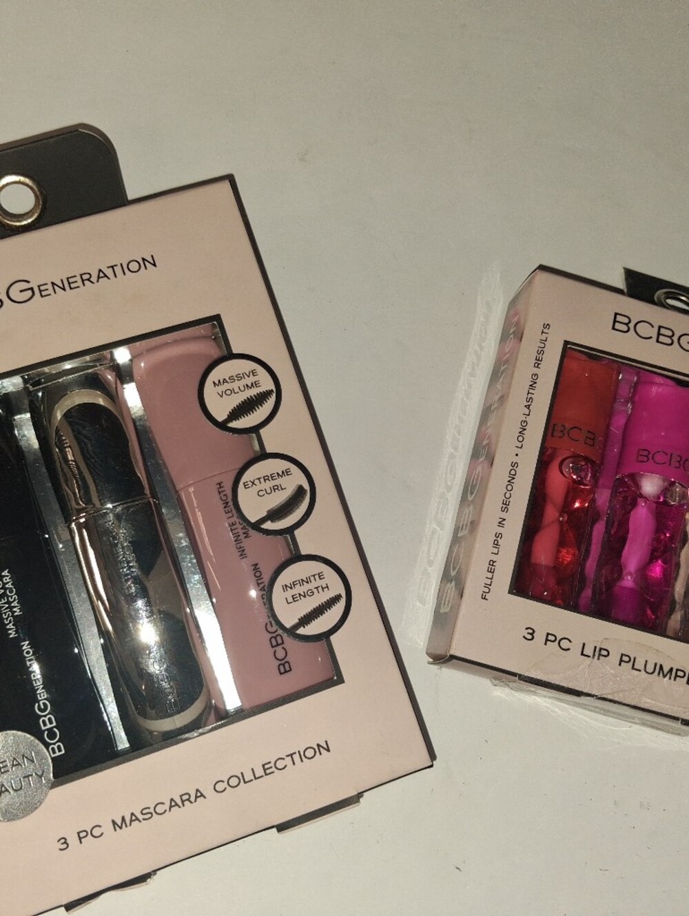 BCBGeneration Lip Plumper & Mascara Gift Set - Pink, Red, Beige